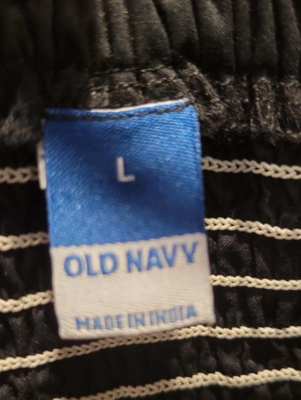 Old Navy Black Smocked Off-Shoulder Peplum Top